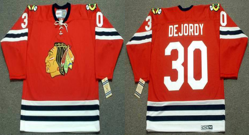 2019 Men Chicago Blackhawks 30 Dejordy red CCM NHL jerseys